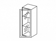 Модуль шкафа-витрины правый